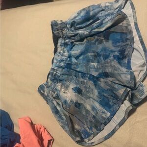 lululemon athletica Blue Camouflage Women's Athletic Shorts